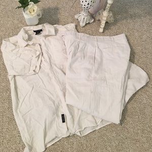 Men’s linen blend pant set